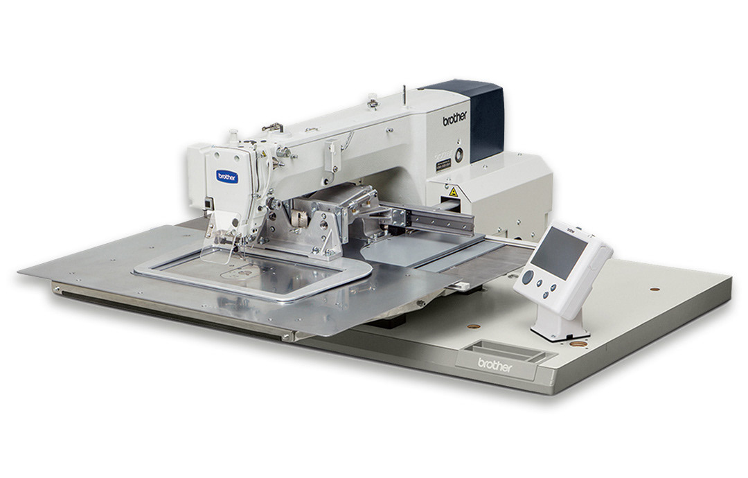 I run the CNC sewing program consisting of 15 machines, including the Brother 342H pictured here.